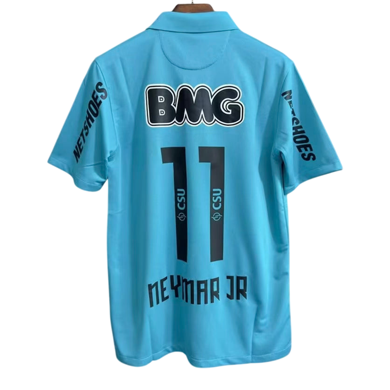 Camisa Santos Retrô 2012 Azul - Personalização Neymar Jr