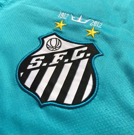 Camisa Santos Retrô 2012 Azul - Personalização Neymar Jr